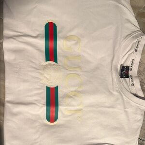 Gucci White Short Sleeve Tee